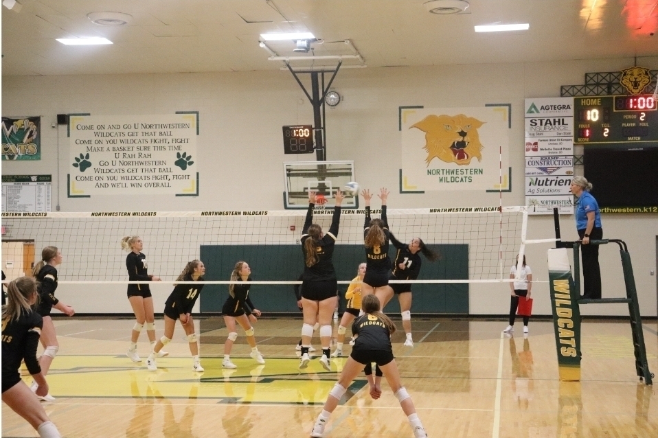 VB beats WolseyWessington 32! Northwestern Area School District